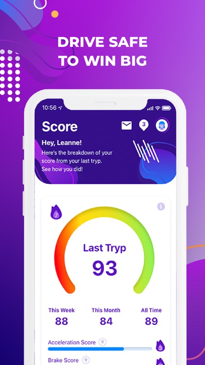 TrypScore: Drive Safe & Win screenshot-0