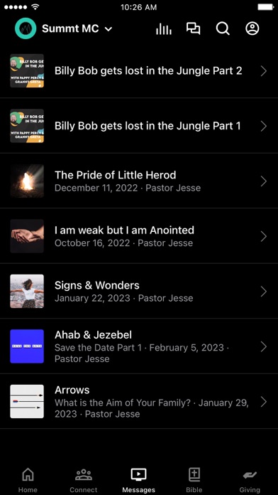 Summit Ministry Center Screenshot