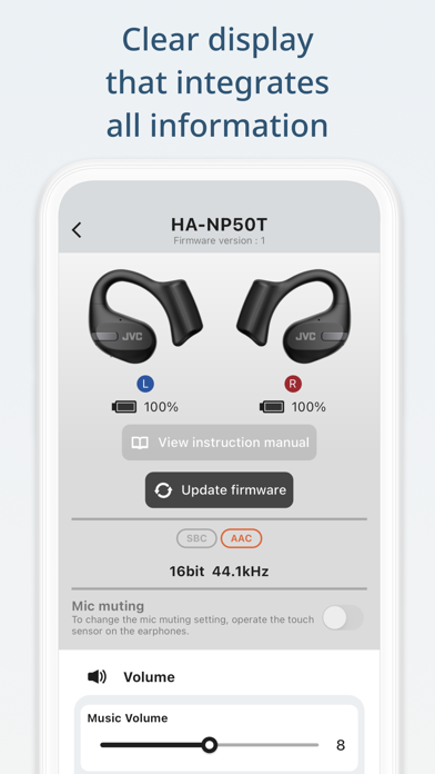 JVC Headphones Screenshot