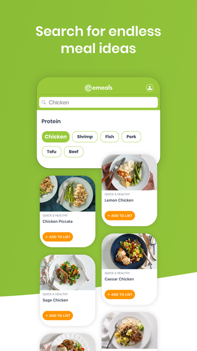 eMeals - Healthy Meal Plans Screenshot