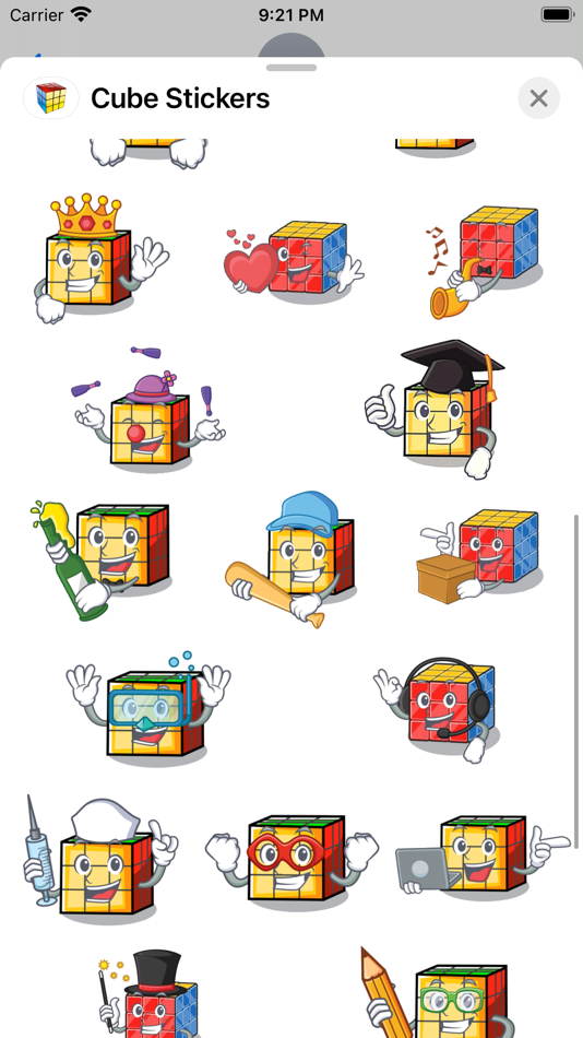 #2. Cube Stickers (iOS) Podle: Paul Scott
