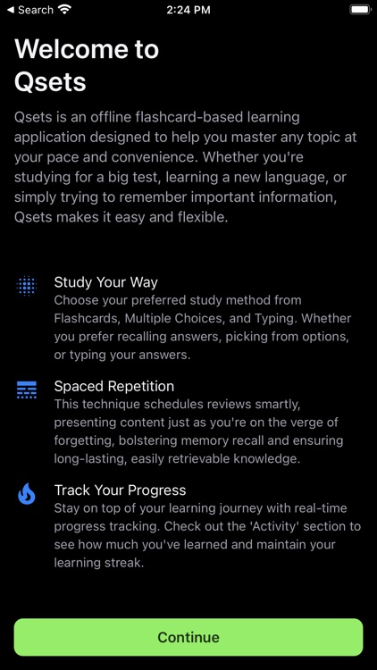 Qsets: Study with Cards