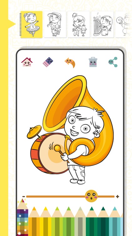 Coloring book and learn