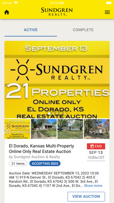 Sundgren Realty Screenshot