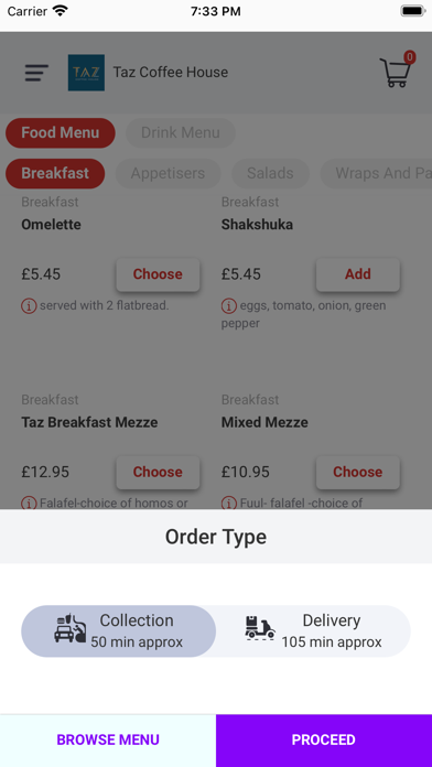 TAZ COFFEE HOUSE Screenshot