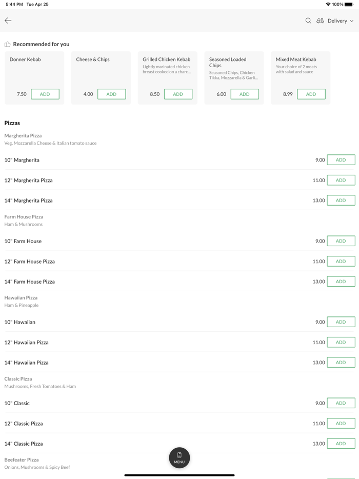 Healing Pizza and Grill