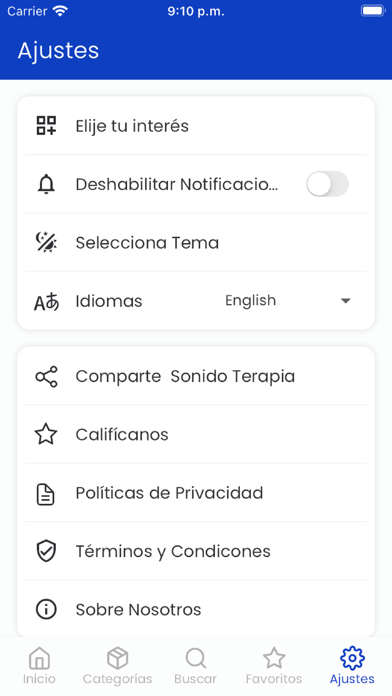 Sonido Terapia - Relajacion Screenshot