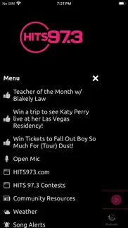 hits 97.3 iphone screenshot 2