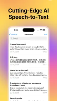 whisper transcribe - dictation iphone screenshot 1