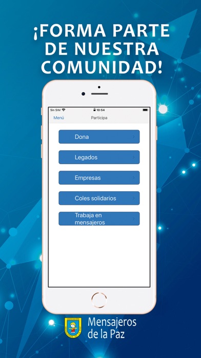 Mensajeros de la Paz Screenshot