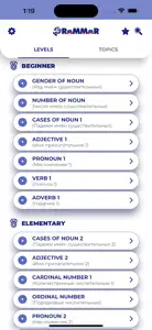 Russian GrammarーLessons・Tests screenshot #1 for iPhone