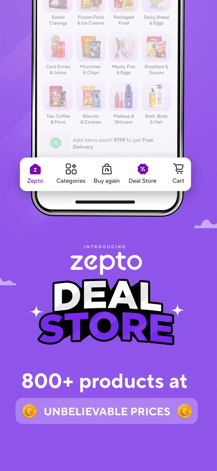 Zepto 10 Min Grocery Delivery