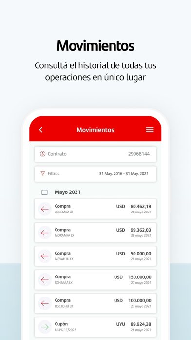 Santander Inversiones Uruguay Screenshot