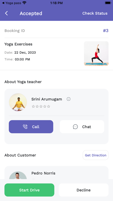 Yoga pass Provider Screenshot