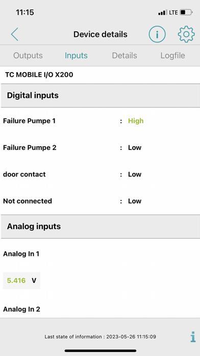 TC Mobile I/O Screenshot