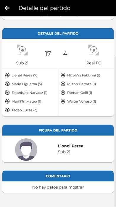 Faccma Futbol y Futsal Screenshot