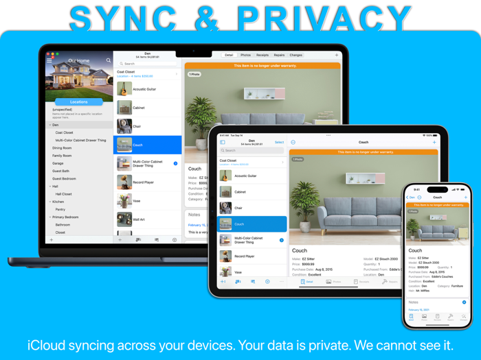 Under My Roof Home Inventory 