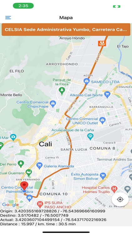 Celsia Registro Kilometraje