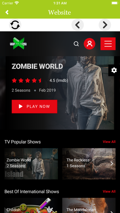 Xanny Flix Television Network Screenshot
