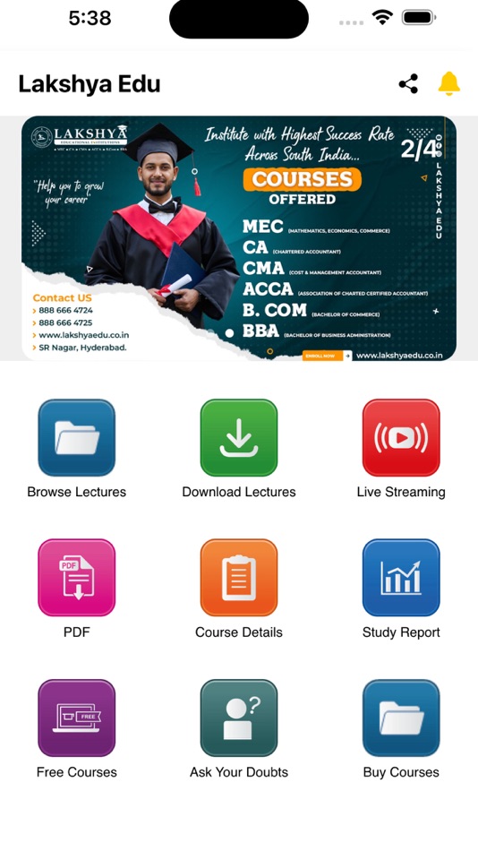 #3. Lakshya Edu (iOS) 由: Invent Educare