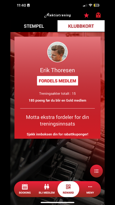 Aktiv trening Screenshot