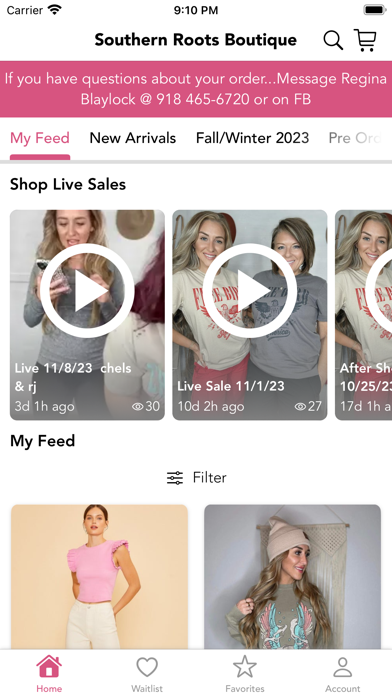 Southern Roots Boutique Screenshot