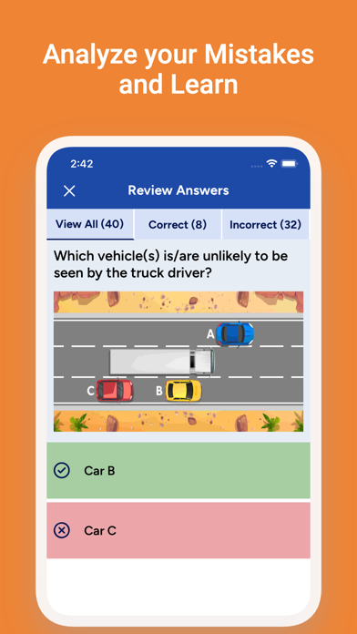 Louisiana DMV Practice Test Screenshot