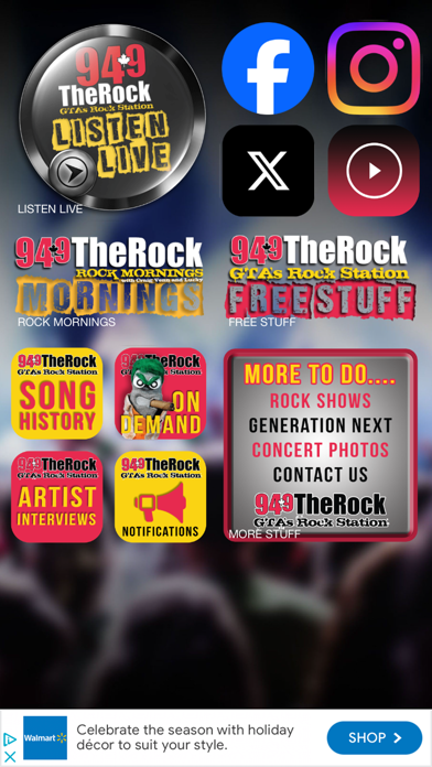 94.9 The Rock Screenshot