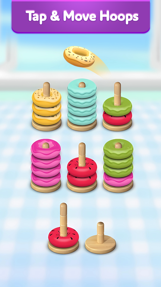 Hoop Stack 3D - Color Sort - 1.0.0 - (iOS)