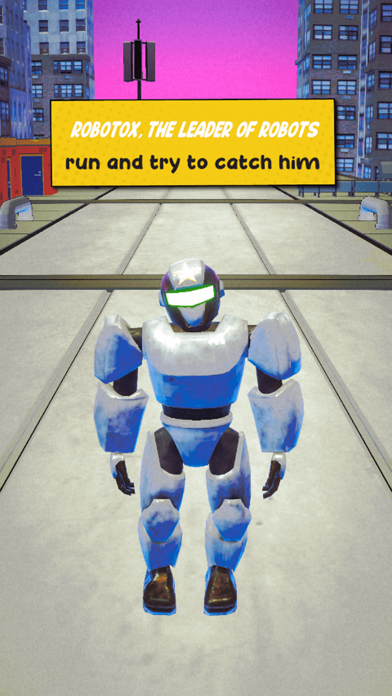 Superhero Run Robot Invasion Screenshot