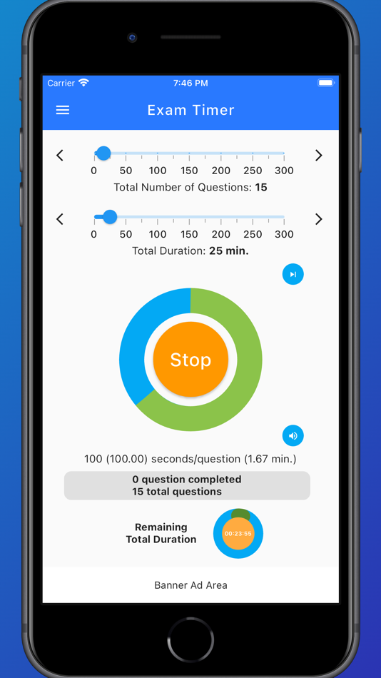 #3. Exam Timer : Effortless, Easy (iOS) 由: Alparslan Topbas