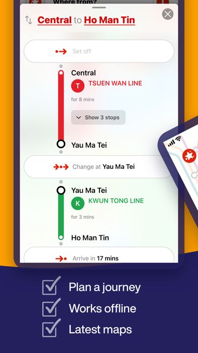 Screenshot #3 pour Hong Kong Metro Map & Routing