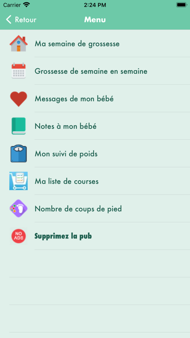 Screenshot #2 pour Suivi de grossesse