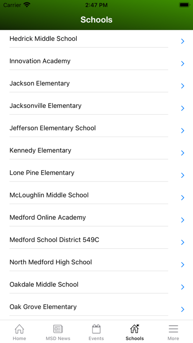 Medford School District 549C Screenshot