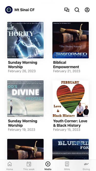 Mt Sinai Christian Fellowship Screenshot