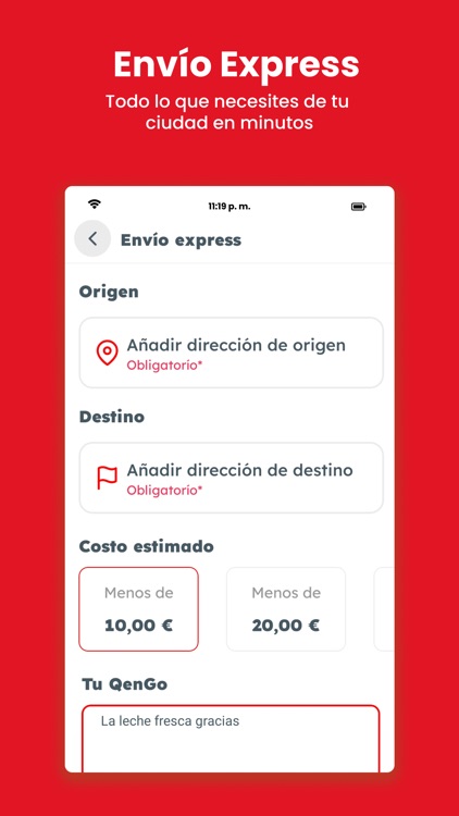 Qengo - Comida a domicilio screenshot-6
