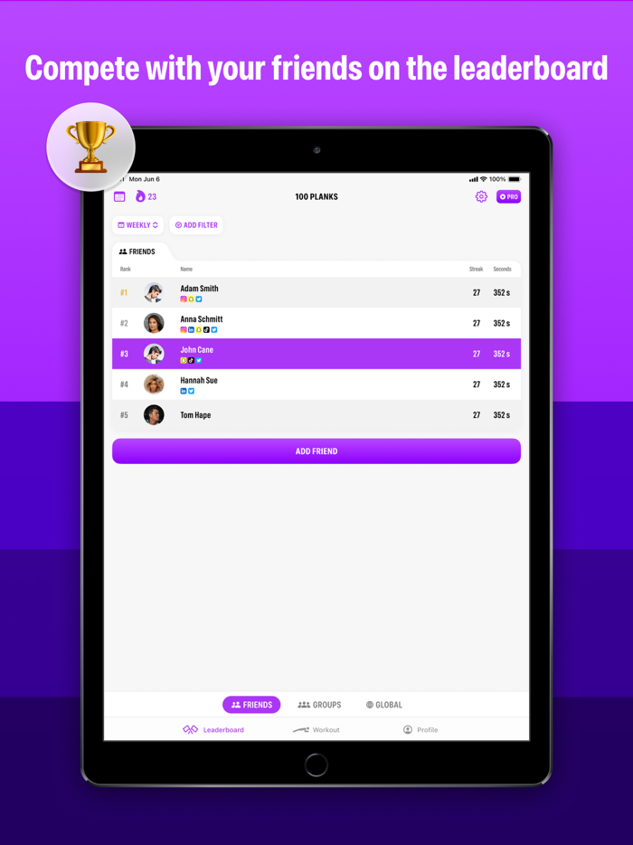 Plank Workout and Fitness App