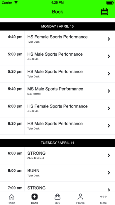 APE Fitness & Performance Screenshot
