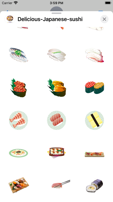 Delicious Japanese sushi Screenshot