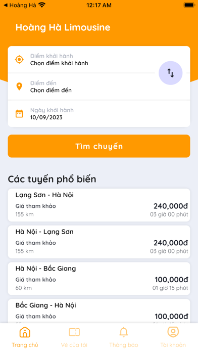 Hoàng Hà Limousine Screenshot