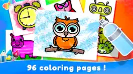 Game screenshot Toddler Coloring Page Glitter hack