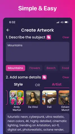 Game screenshot Vivid - AI Art Generator hack