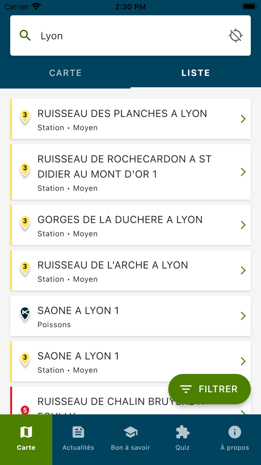 #3. Qualité Rivière (iOS) 由: Agence de l'eau Rhône Méditerranée Corse