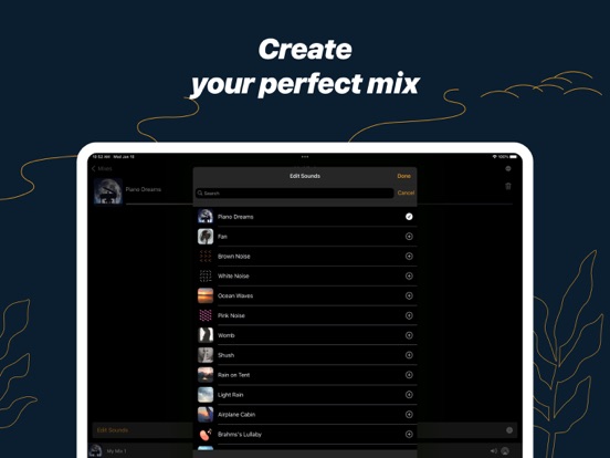 White Noise iPad app afbeelding 3