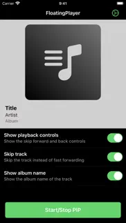 floatingplayer: music player iphone screenshot 3