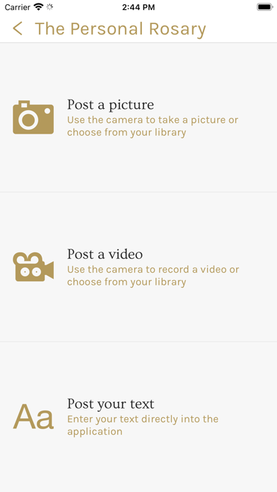 Personal Rosary Screenshot