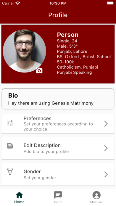 genesis matrimony Screenshot