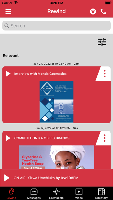 Izwi98FM Screenshot