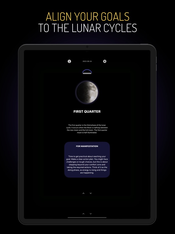 Moon Manifestation iPad screenshot 3 - Lifestyle app