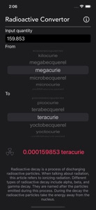 Radioactivity Conversion screenshot #4 for iPhone